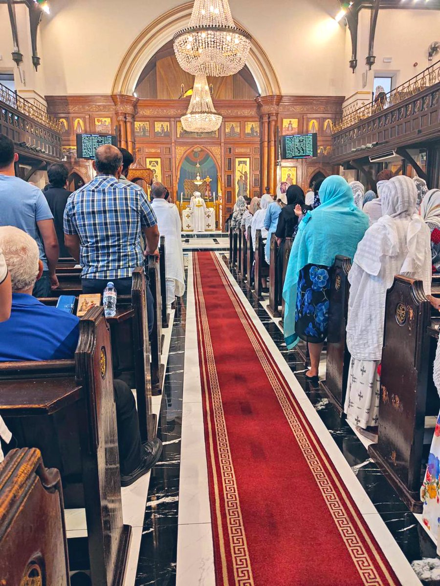 BishopAngaelos's tweet image. Beautiful divine liturgy at @StMarksLondon this morning, celebrating this wonderful community, while farewelling a good and faithful servant of the parish for over 40 years.