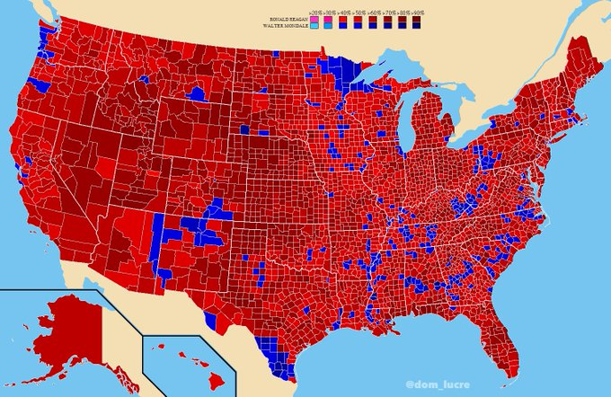 No blue states.. Just small blue dots