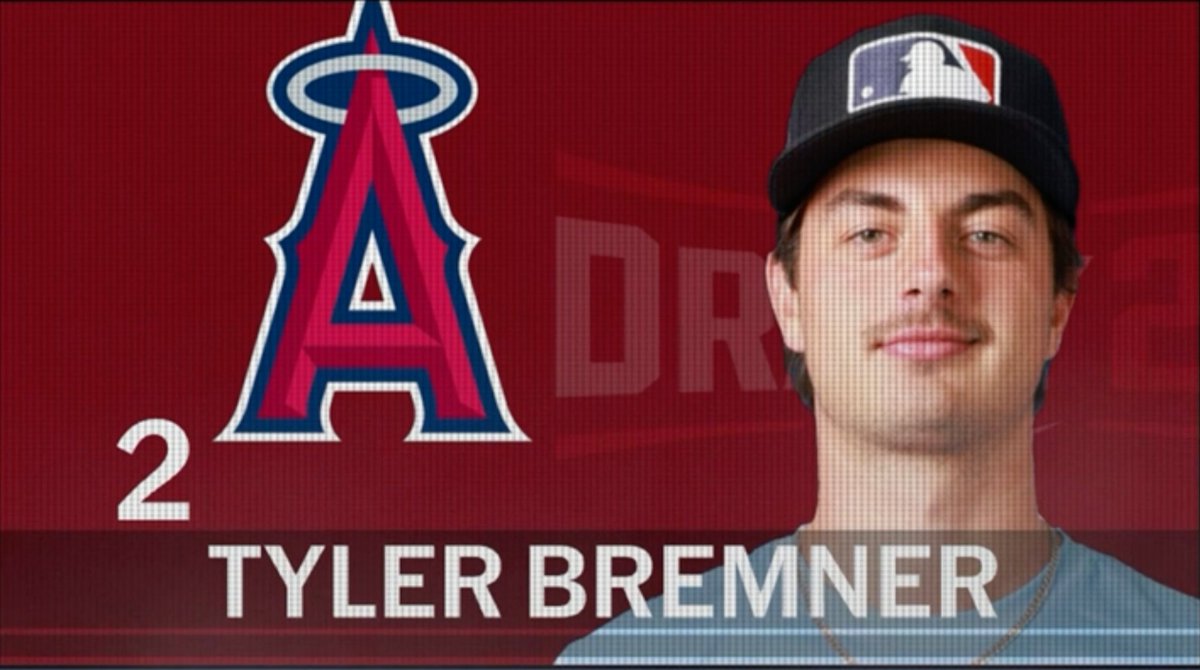 sdutkirKDKenney's tweet image. BREAKING: UC Santa Barbara RHP Tyler Bremner, the pride of Scripps Ranch High School, has been selected No. 2 overall by the Los Angeles Angels in the 2025 MLB Draft. Bremner was viewed as a first-round talent, he was No. 18 on the MLB Top 250 Draft Prospects List, but going this…