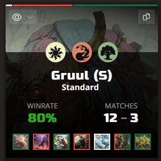 MothTCG's tweet image. I made mythic with Gruul Delirium. Deck was good, and double Strike is great.  

@fireshoes