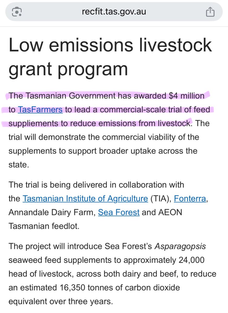 swrighttas's tweet image. Yesterday the #politas Premier was condemning the idea of supporting farmers to reduce livestock emissions - despite the fact his own govt has identified them as having “the largest potential to reduce emissions of all current opportunities for Tasmania” and has policies to do so