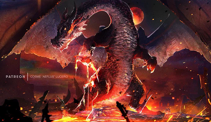 Showing Fatalis some love today, here are a few of the pieces I've done. #fanart #monsterhunter