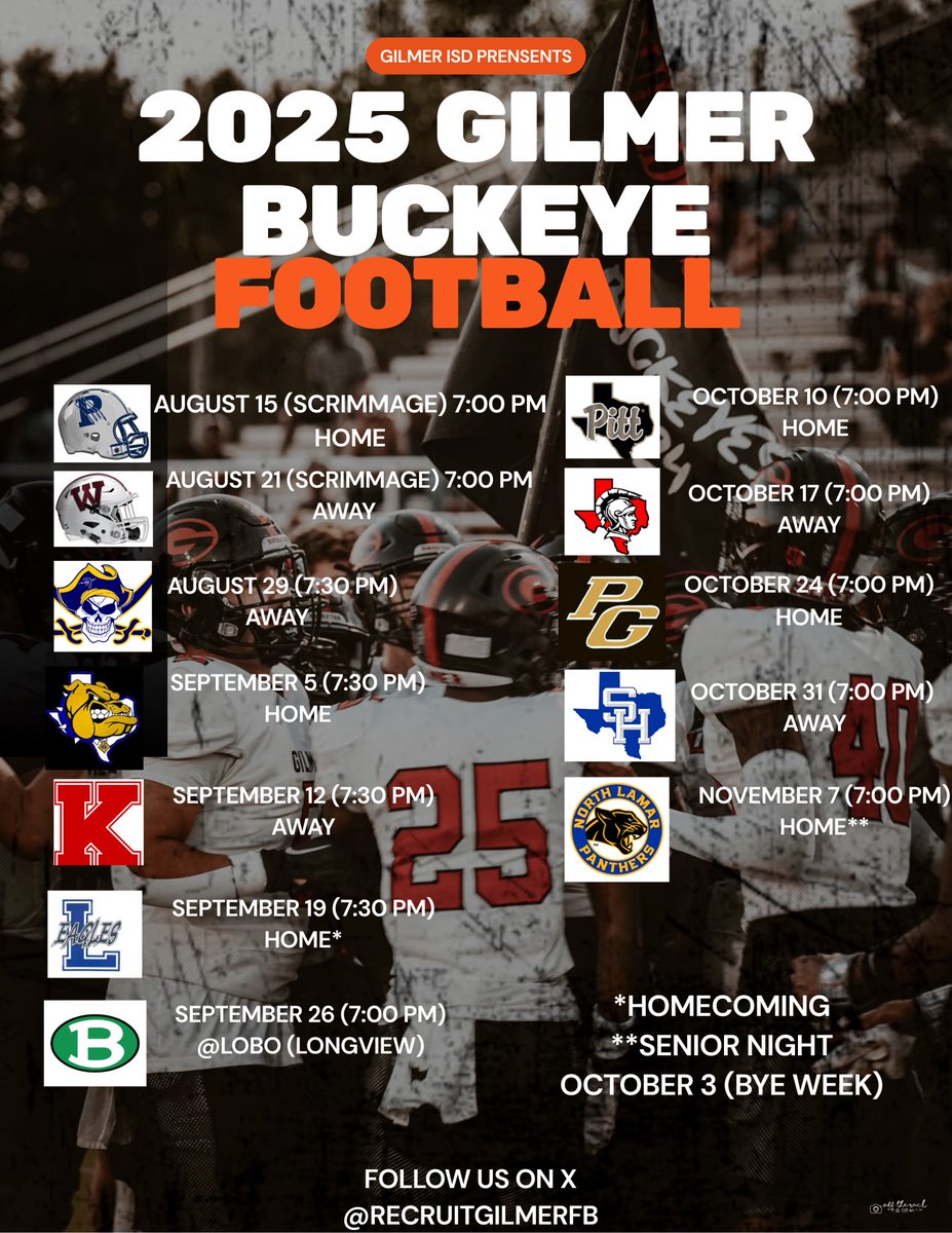 Going to be a great season. Buckle up it’s gonna be one heck of a ride. #family #gilmer #BeastTexas #wedifferent