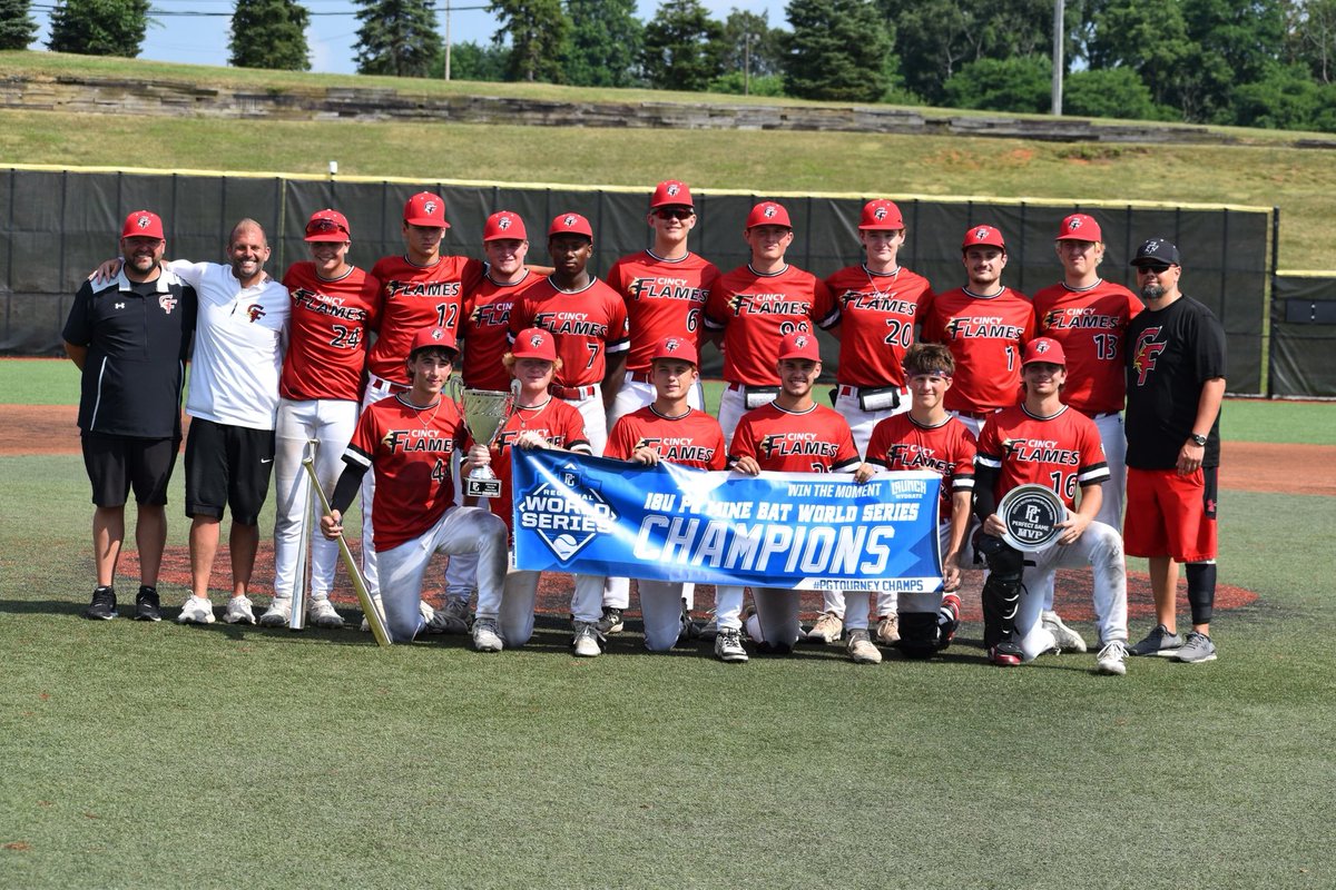 Cincy Flames 17U - McKeever 2025 Media (@cincyflamesbsbl) on Twitter photo 18U Perfect Game Mine Bat World Series Champions! 18U Perfect Game Mine Bat World Series Champions!