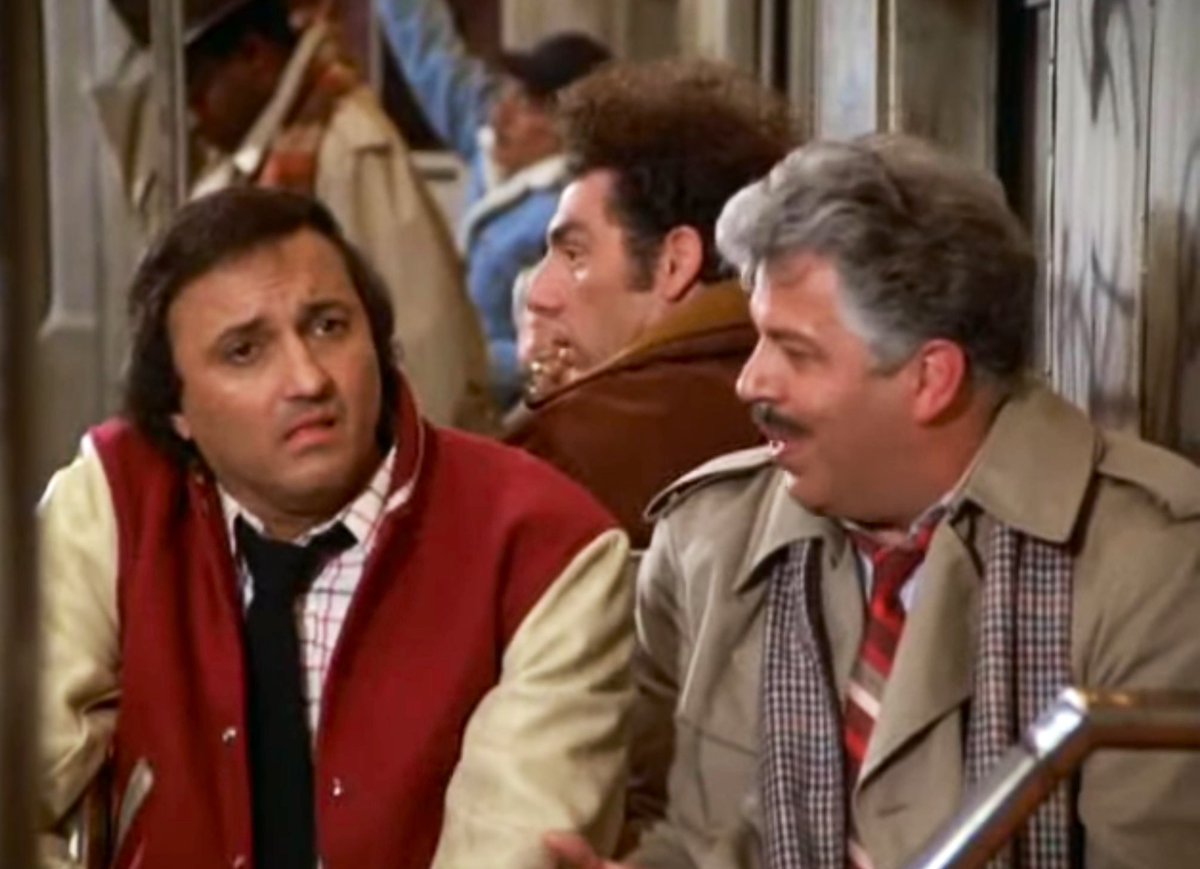 ofComedyHistory's tweet image. Seinfeld (1992) S3:E13 “The Subway”
“His father was a mudder; his mother was a mudder.”