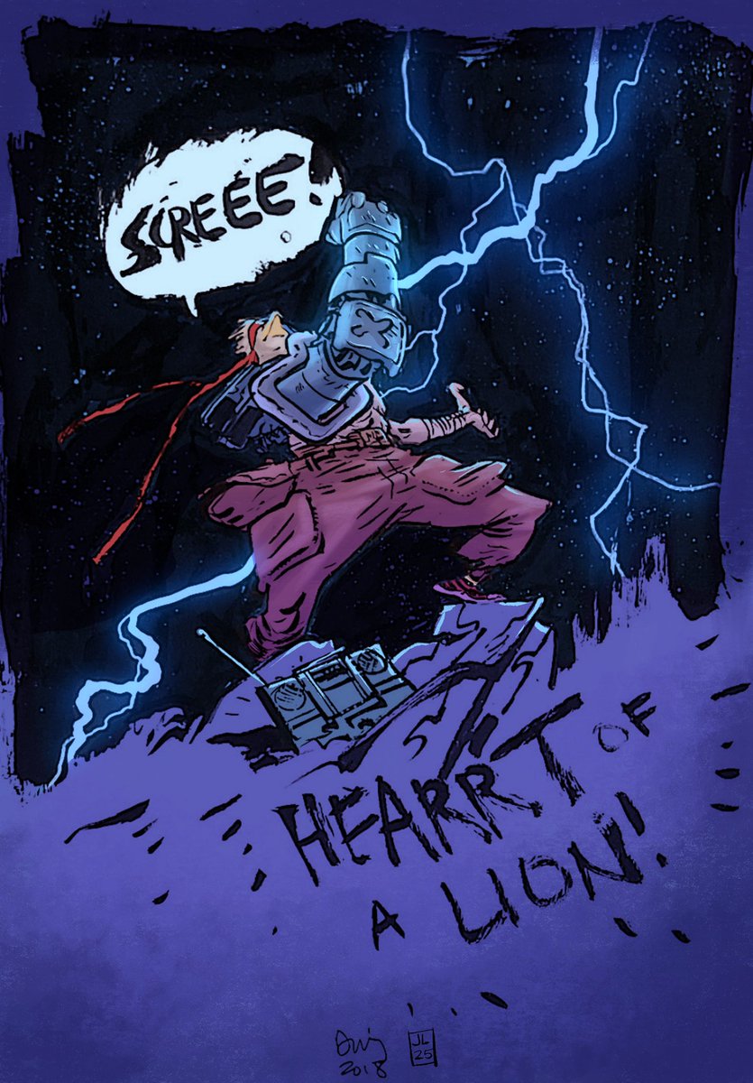 JackLenihanArt's tweet image. Did some color practice on inks from @danielwarrenart Murder Falcon is still my favorite comic of all time!
