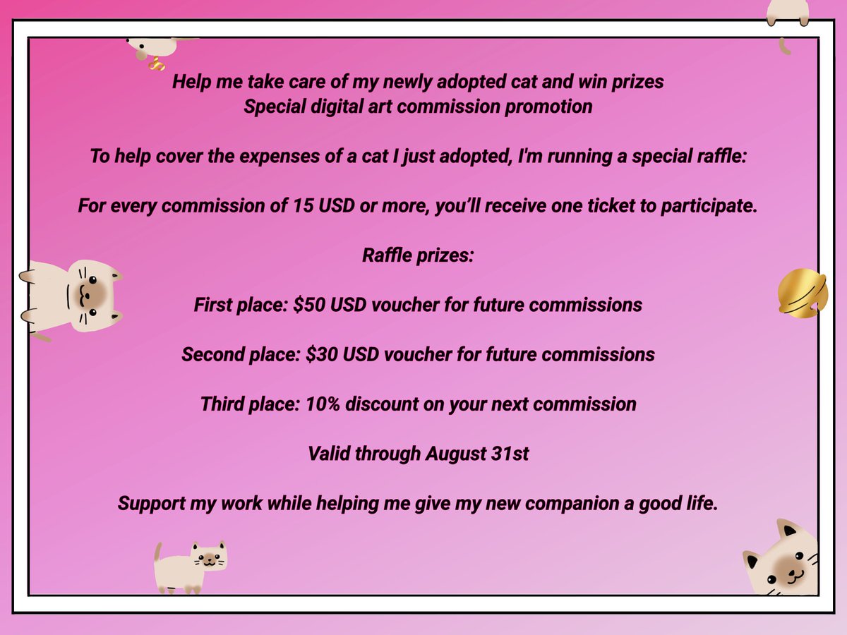 NotSeifForWork's tweet image. Great giveaway to give a new life to an adopted kitten 
Gran sorteo para darle una nueva vida a un gatito adoptado