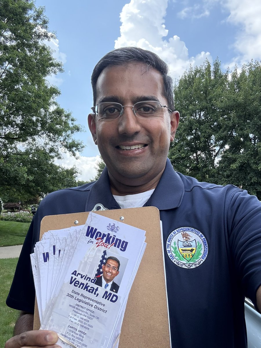 RepVenkat's tweet image. Before returning to Harrisburg, it was great to door knock in Ohio Twp. I heard a lot about economic uncertainty, especially with on-again, off-again tariffs & draconian immigration policies. I continue to call for changing course to sustain our community. My statement below: