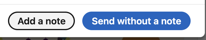 Justin01805921's tweet image. why is this the primary button?
why is LinkedIn disincentivizing personalized messages?