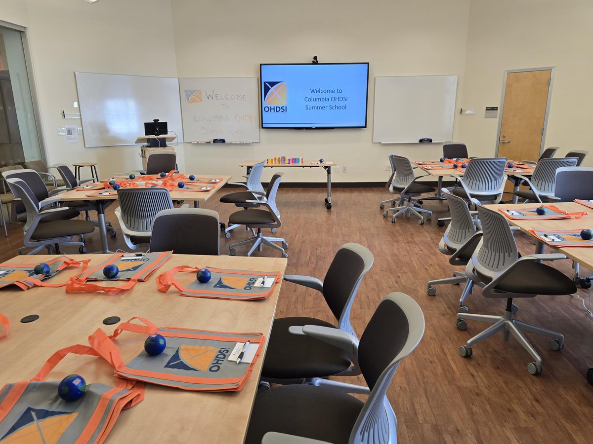 ColumbiaDBMI's tweet image. The DBMI Summer School in Observational Health Data Science &amp;amp; Informatics, AI, and Real World Evidence begins tomorrow, and our fantastic faculty is making final preparations. Excited to teach the @OHDSI way over the next week! #JoinTheJourney