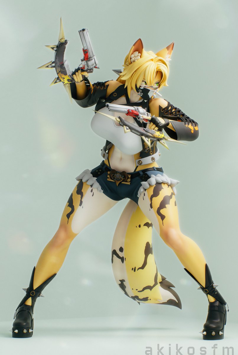 Angy kitty 

Model by <a href="/valorlynz/">Valz</a> 
#b3d #3d #ZenlessZoneZero #zzz