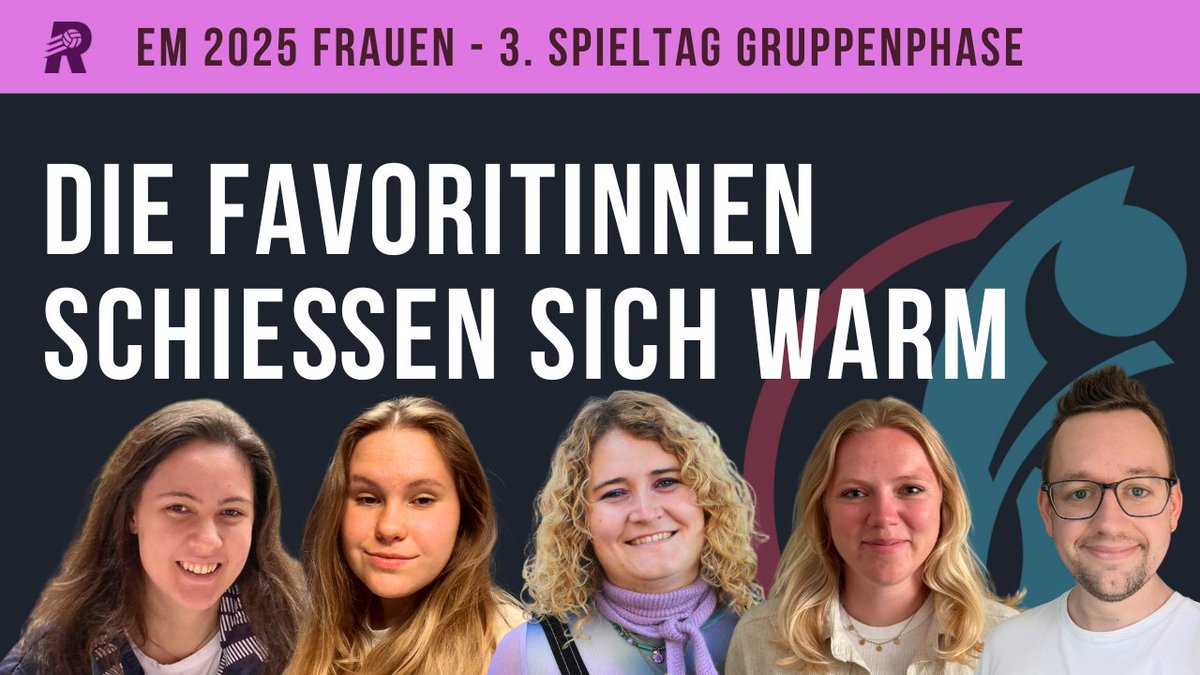 Rasenfunk (@rasenfunk) on Twitter photo Vor einer KO-Runde, die episch werden könnte, blicken wir mit Chantal Ranke, <a href="/loegli/">Tamara Keller | @loegli@mastodon.social</a>, Alina Ruprecht und Emilie Bitsch auf den letzten Spieltag der Gruppenphase zurück. Und freuen uns über tolle Spiele in allen Gruppen: rasenfunk.de/nationalteams/…
#WEURO2025 Vor einer KO-Runde, die episch werden könnte, blicken wir mit Chantal Ranke, <a href="/loegli/">Tamara Keller | @loegli@mastodon.social</a>, Alina Ruprecht und Emilie Bitsch auf den letzten Spieltag der Gruppenphase zurück. Und freuen uns über tolle Spiele in allen Gruppen: rasenfunk.de/nationalteams/…
#WEURO2025