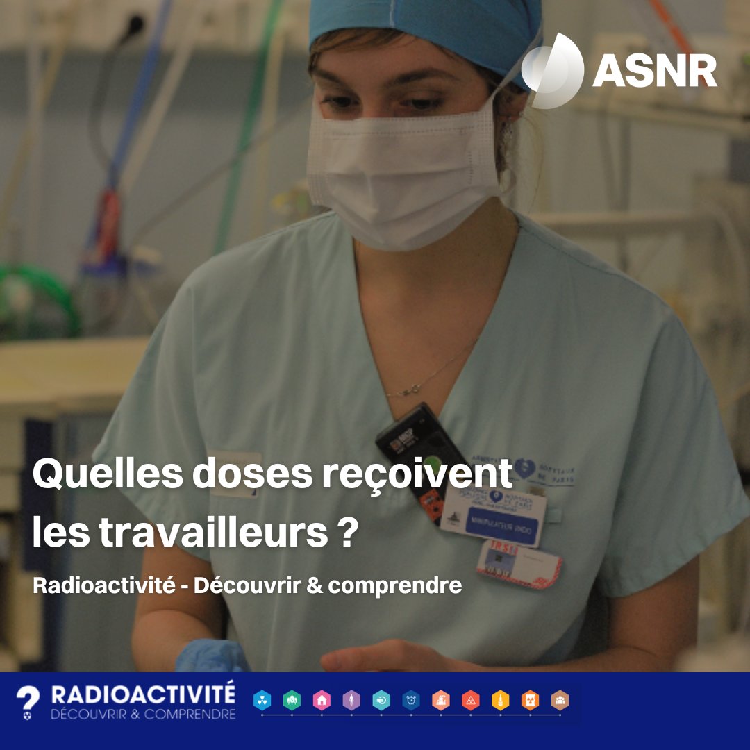 ASNR_FR's tweet image. ⚕️ [#Santé] Les #travailleurs exposés à la #radioactivité font l’objet d’un suivi rigoureux.📊Les doses reçues sont enregistrées et analysées. L’ASNR veille à la #radioprotection de ces professionnels et établit un bilan annuel.
En savoir + 👉 expo-radioactivite.irsn.fr/thematiques/le…
#Pédagogie