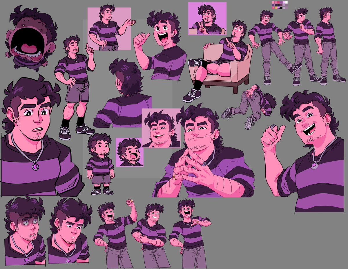 My reference sheet grows thicc-er with every TickyTok