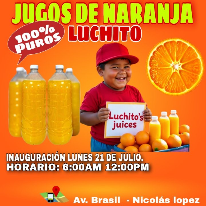 luismambel's tweet photo. El primer día de inauguración a 1$ luego ajustaremos los precios y si desea a domicilio avisar con tiempo más de 2 jugos y realizaremos la entrega con el amor y el cariño que se merecen todos ustedes https://t.co/0zq2VGhja4