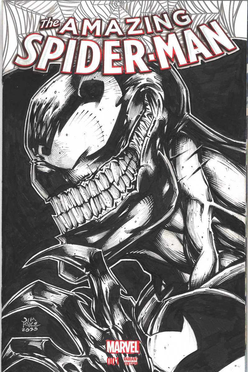 JasPosey's tweet image. My acquisition of Venom sketch cover by @Jkyleart cafurl.com/?i=31916 #JimKyle #sketchcover #Venom #EddieBrock #SpiderMan #Symbiote #SinisterSix #Revengers #SavageSix #DarkAvengers #Thunderbolts #SecretAvengers #SavageAvengers #GuardiansoftheGalaxy #Klyntar #MarvelComics