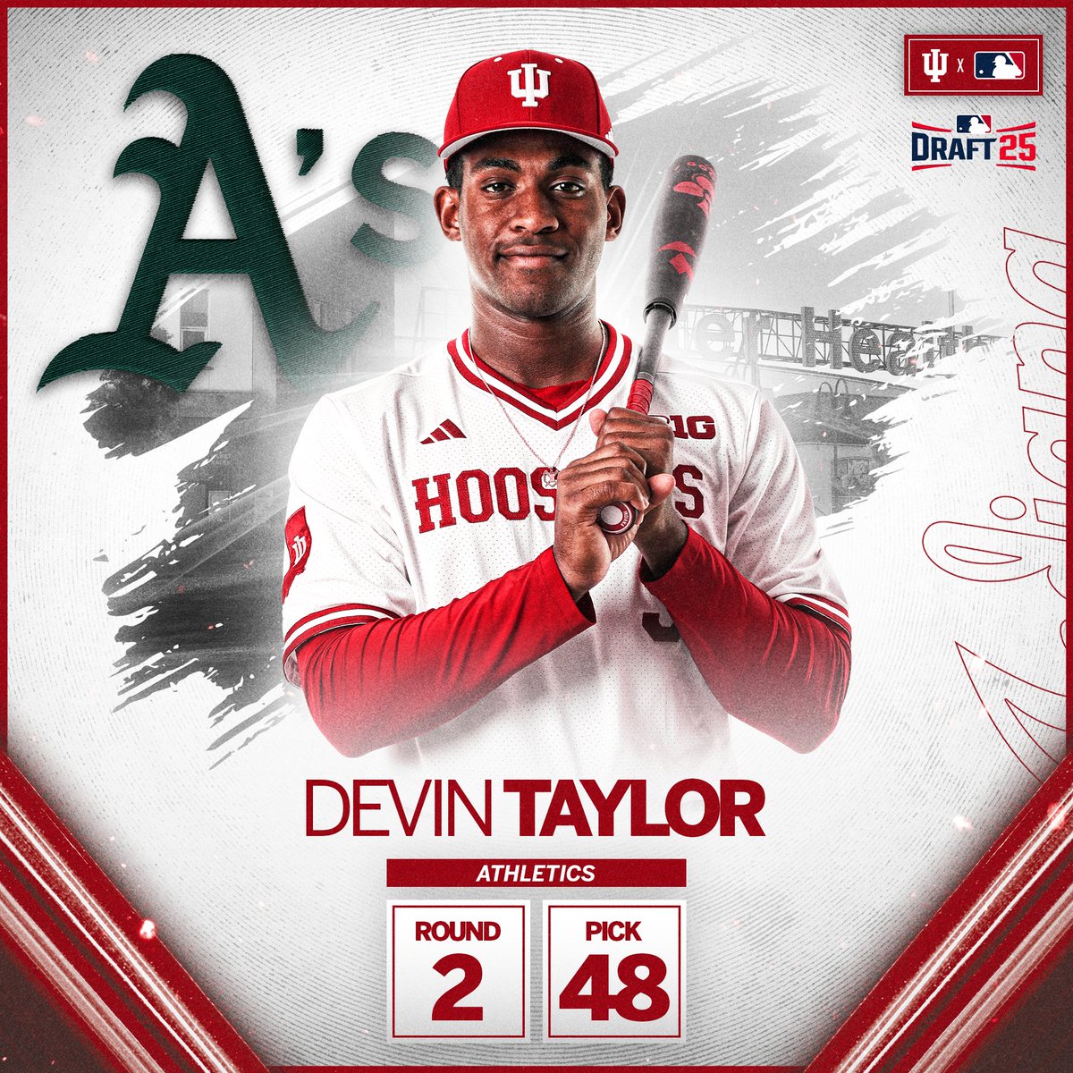 IndianaBase's tweet image. Highest-drafted outfielder in program history.
#IUBase x #MLBDraft