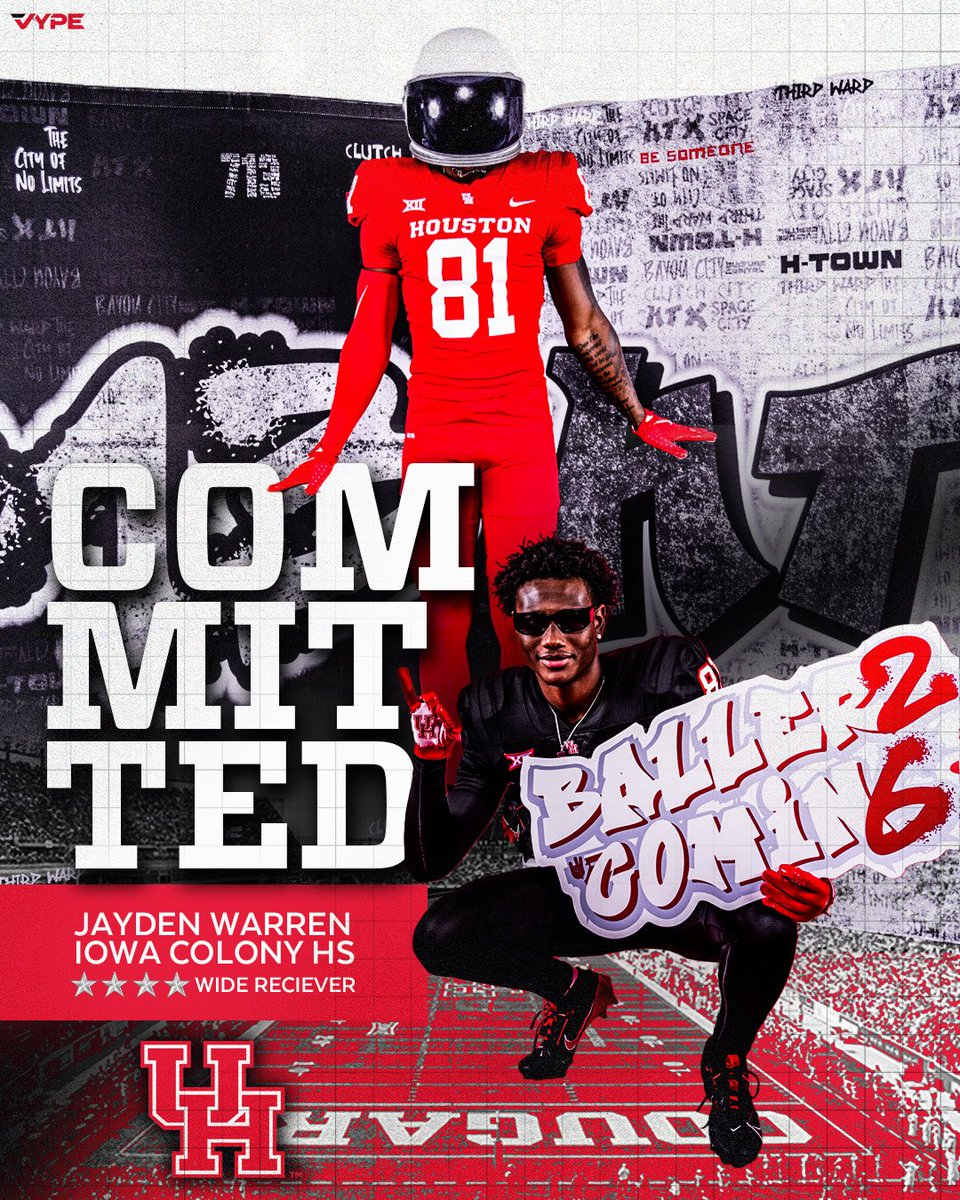 IC_PioneersFB's tweet image. 🔥🔥 Let’s Go!! Congratulations @JaydenR_Warren! Big Time J-Boogie. UH is getting a Straight Baller! Hometown Team. Proud of you and time to Do Work Senior SZN. Great young man on and off the field.Turn on the 🎥, and keep it Rollin’. Go COOGS! #RecruitIC