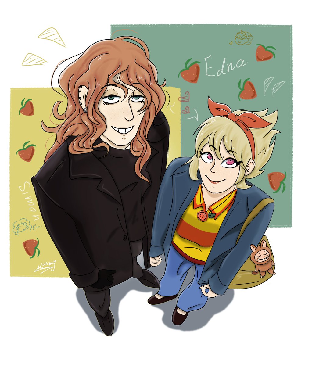 Callmemary01's tweet image. "Can I get a kiss? 💋🍊"

Simon belongs to me 

Edna belongs to @ceane30potato