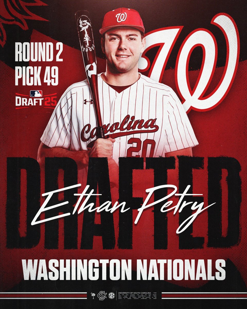 Pet is heading to D.C.

#Gamecocks | <a href="/MLBDraft/">MLB Draft</a>