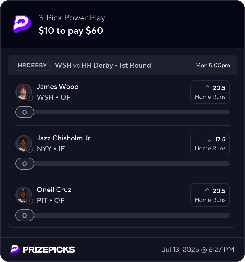 sportspickplus's tweet photo. HR derby 3 leg parlay 

❤️ if tailing 

https://t.co/rSgHZiBPQ5 https://t.co/WRjPkobPrP