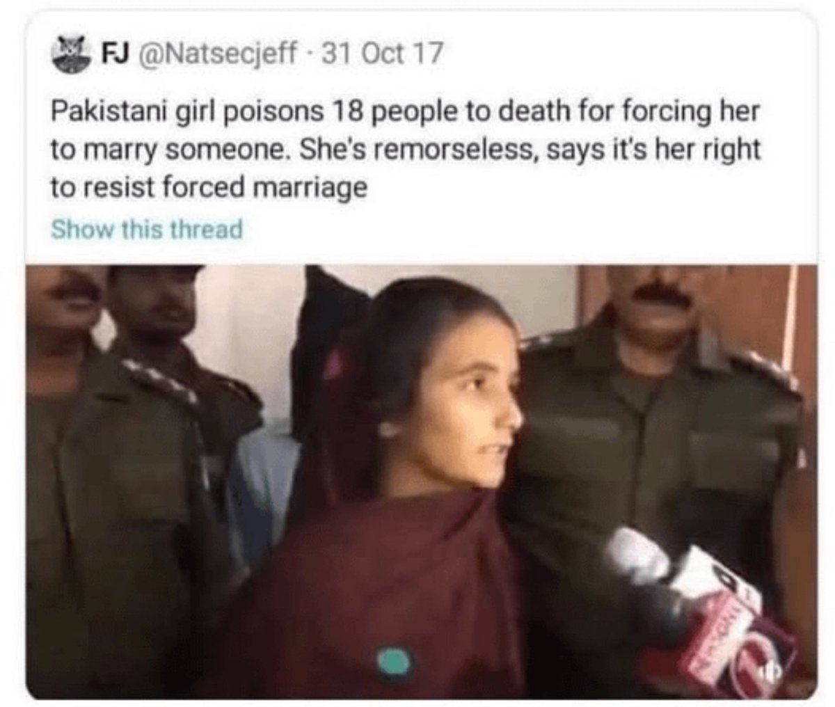 AttyTomGrieve's tweet image. Genuinely curious what people think. Should deadly force be lawful against a forced marriage? Let me know your thoughts.