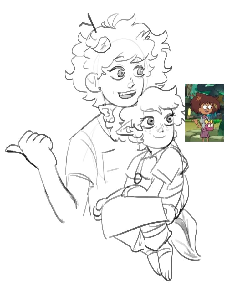 CrowCroakCaw's tweet image. Try some new style and fail
(I can't draw amphibians, I'm so sorry)
#amphibia #sashanne