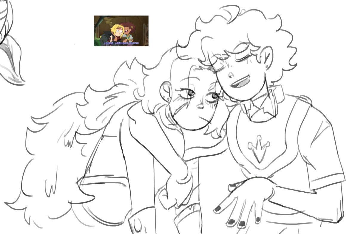 CrowCroakCaw's tweet image. Try some new style and fail
(I can't draw amphibians, I'm so sorry)
#amphibia #sashanne