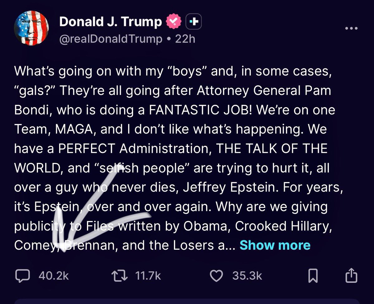 Trump is getting ratioed on his own platform 😂😂😂😂