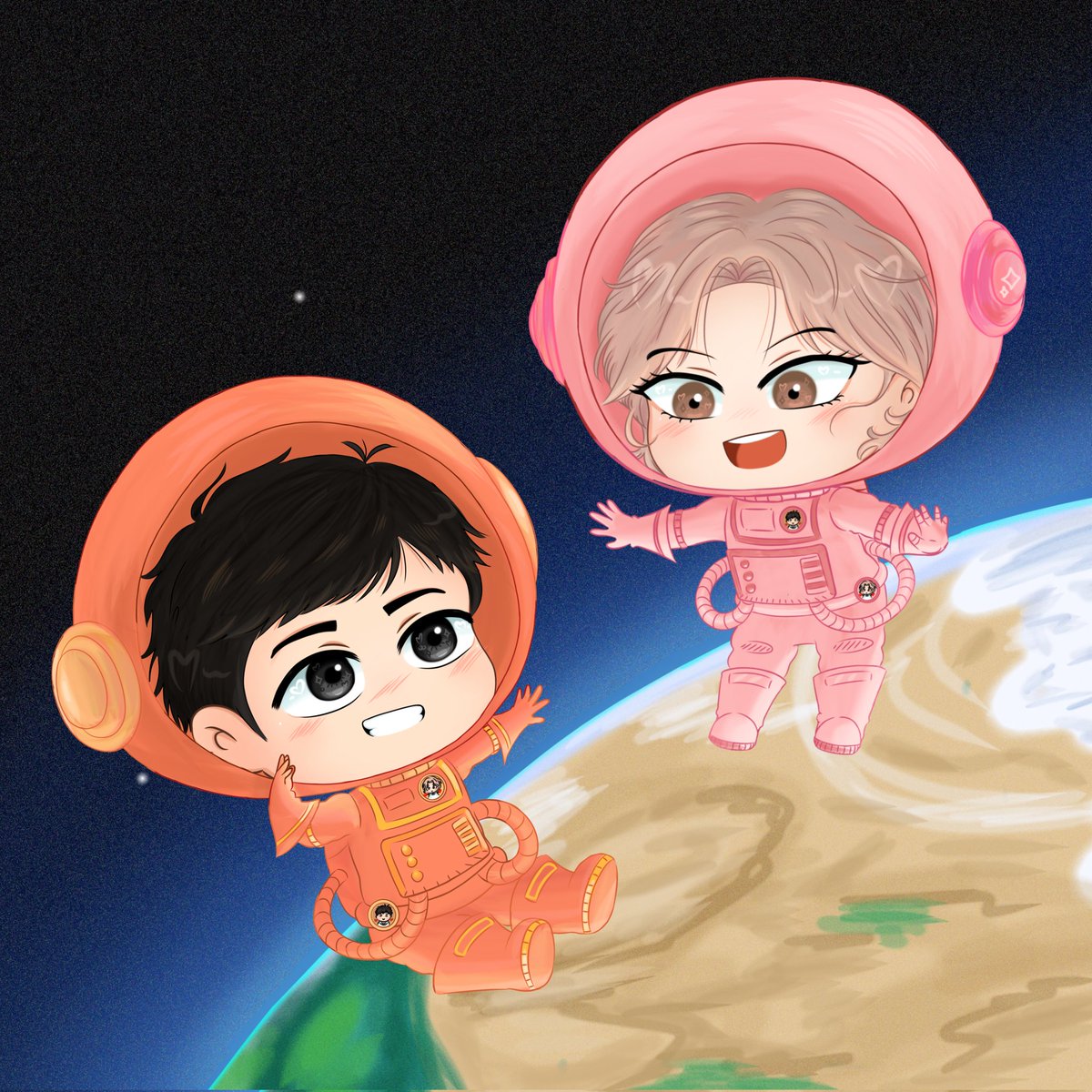 #Chibi #art #artcomission #Jinx #BoysLove #mingwa #fanart #choiheesung
#hwanyoongu
¡Dibujo hecho por Patorosky Chan 🌸💕! 
Gracias por tan bonita Comisión 🫂