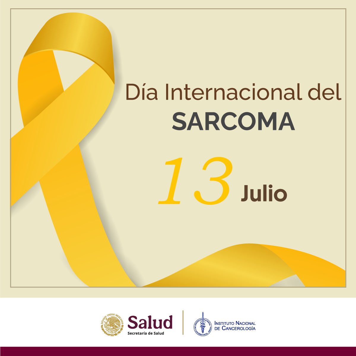 incanMX's tweet image. 🎗️ 13 de julio | Día Internacional del Sarcoma
Hoy conmemoramos a quienes luchan contra este tipo de cáncer poco frecuente pero agresivo.
En el Instituto Nacional de Cancerología trabajamos cada día por su detección oportuna, tratamiento y acompañamiento integral.
