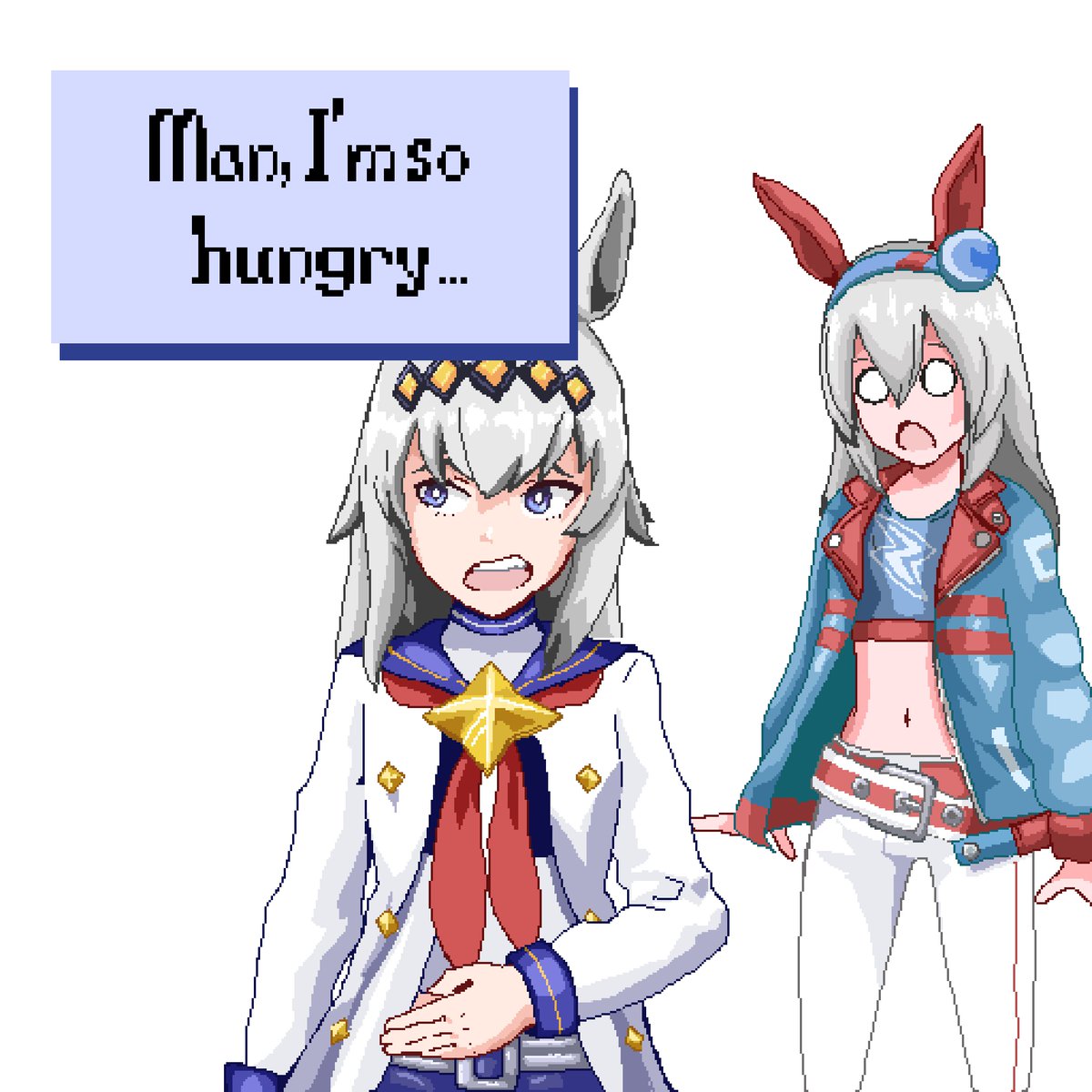 NewdleSoups's tweet photo. Okay, so the horse girl game is fun https://t.co/bMRwvpUcMs