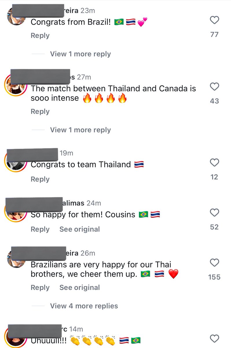 นอกจากคนไทยก็มีพี่สาวบราซิลที่ร่วมดีกับเรามากๆ ไม่ทอดทิ้งกันจริงๆ  #วอลเลย์บอลหญิง