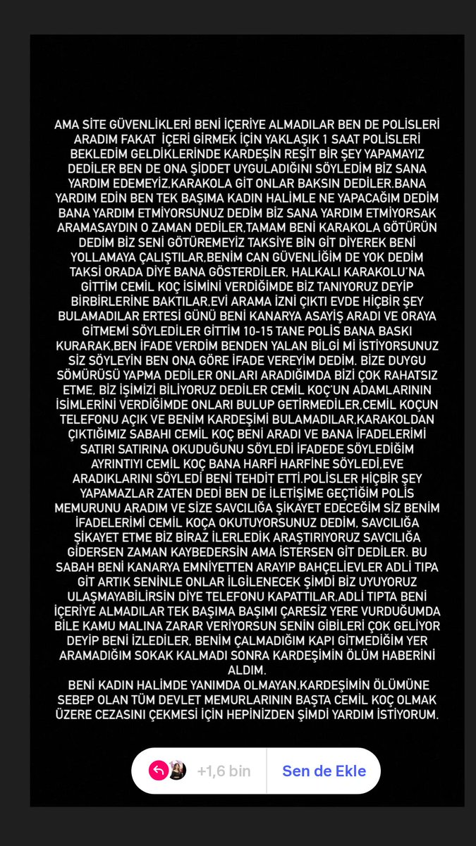 Ayşe Tokyaz sevdiği adam tarafından hayattan koparıldı. Biz sustukça bu böyle devam edecek!
#Adaletİstiyoruz #KadınCinayetleriPolitiktir #aysetokyazçinAdalet #aysetokyazicinadalet #sessizkalmayacagiz 
#kadincinayetleripolitiktir
<a href="/betsenmisin/">bet #kadıncinayetleripolitiktir</a> 
<a href="/KadinCinayeti/">Kadın Cinayetlerini Durduracağız Platformu</a>