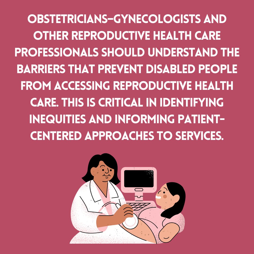 Highlight from American College of Obstetricians &amp; Gynecologists recent report about #access to #obstetric &amp; #gynecologic care for patients with disabilities. View report: bit.ly/4jV3P5t
#Education #disability #accessible #healthcare #ADA #medical #RawBeautyProject #ADA