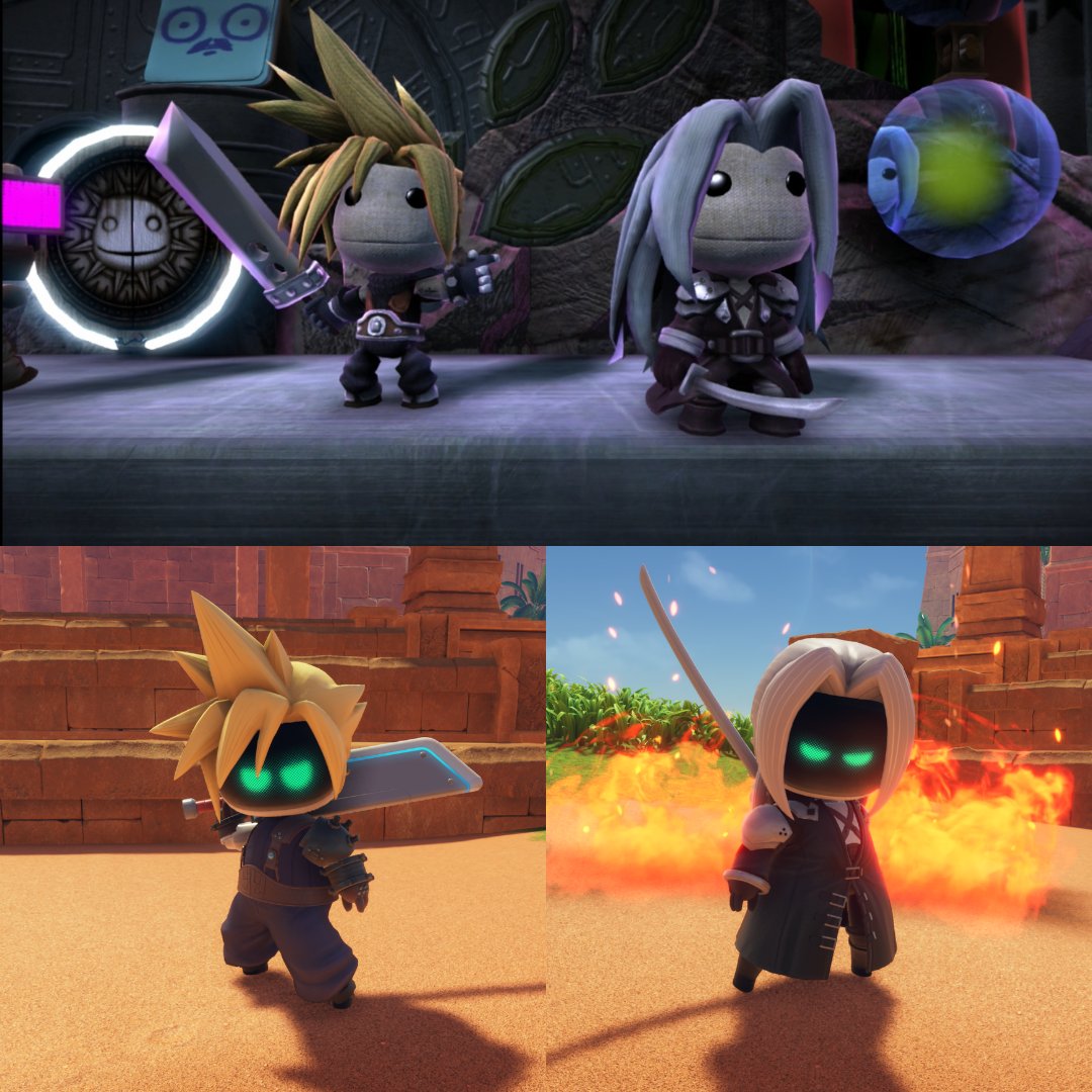 Radec (@realradec) on Twitter photo Final Fantasy VII 🤝 LittleBigPlanet 🤝 Astro Bot Final Fantasy VII 🤝 LittleBigPlanet 🤝 Astro Bot