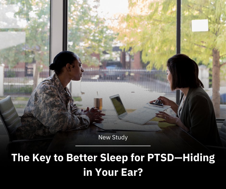 FixelInstitute's tweet image. Can a gentle ear zap improve sleep for veterans with PTSD? 🧠💤
Dr. Michael Jaffee and collaborators put it to the test—click the link to learn more: pubmed.ncbi.nlm.nih.gov/40489292/