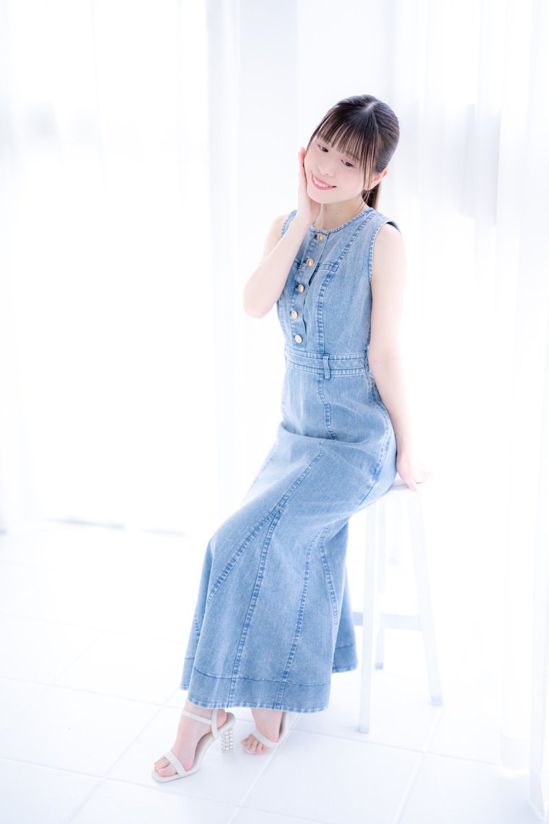 e_m_a_0307's tweet image. デニムワンピ🩵

#portrait 
#ポートレート
#写真好きな人と繋がりたい