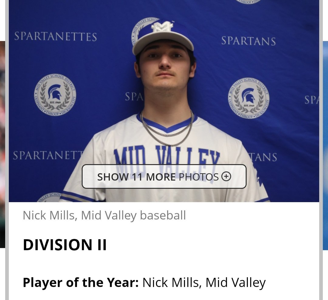 Millsy1007's tweet photo. Honored to be named the Lackawanna League All-Stars Division II Player of the Year

Along with making the Times Tribune All-Region baseball team

Grateful for the recognition and proud to stand among such talented athletes. Congratulations to all the players who were selected!
@rcswarpath @russcanzler @MvSpartansBsbl @DanCevette