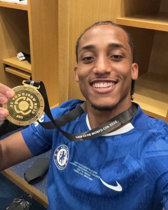 3 games at Chelsea and 1 trophy already, we changed his life 😂