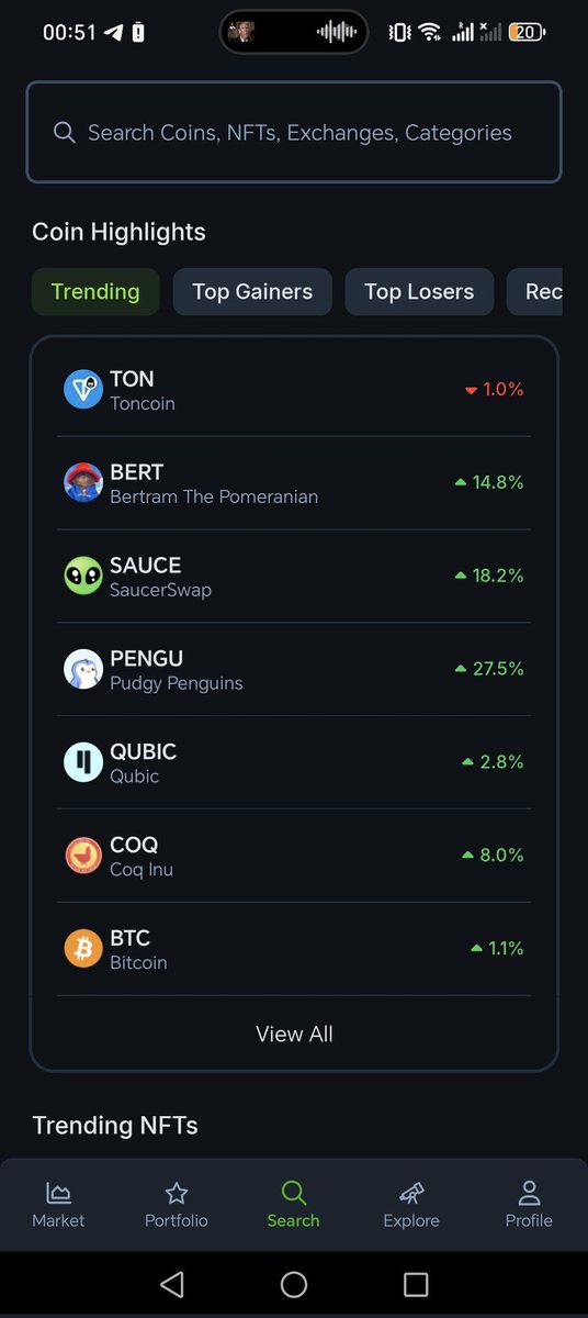 HeadStarterOrg's tweet image. That's an achievement! 🎉
Our frens at @SaucerSwapLabs are trending on @coingecko
Lead the way! $SAUCE 🙌
You can get all the new Hedera tokens either on HeadStarter ( requiring qualifying amounts of $HST)
OR more degen plays over on @MemeJobFun ✌️