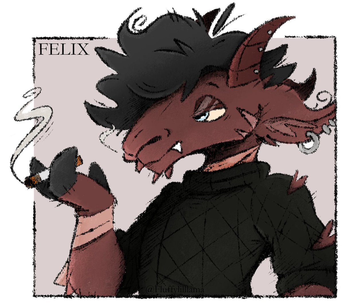 fluffylilllama's tweet image. Goat smoke