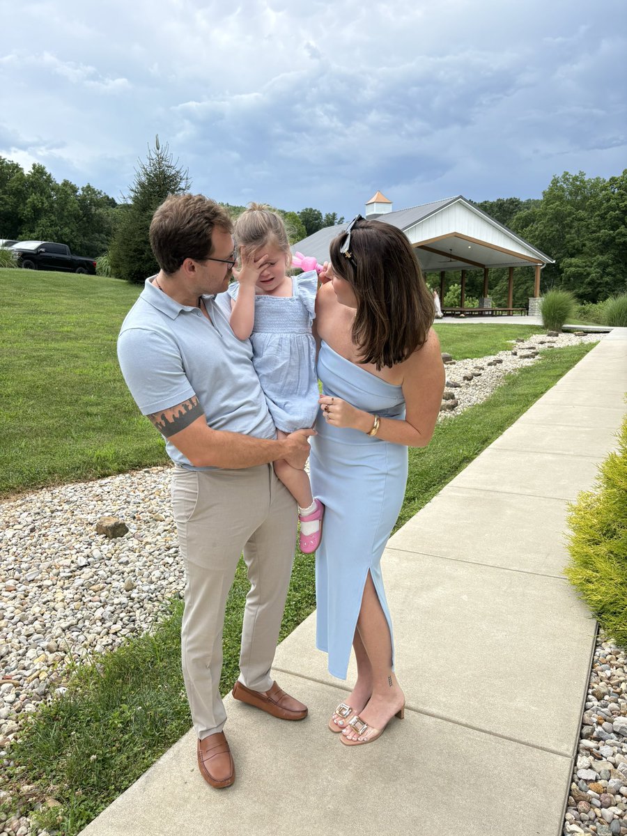 Two pictures to perfectly capture our daughter’s first wedding experience.