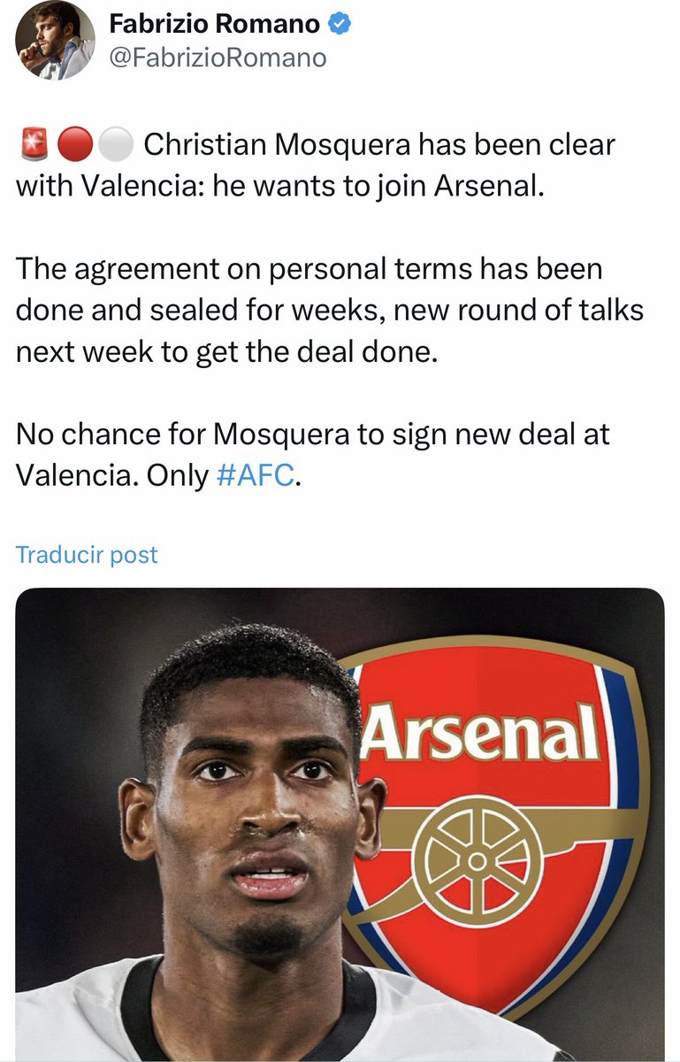 Pues eso 🫡

#Mosquera &amp; #Arsenal 

ℹ️  2 / 7 / 25 

✍️ <a href="/FutDestrangis/">Futbol del Sr.Destrangis</a>