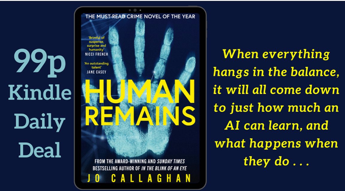 JoCallaghanKat's tweet image. BARGAIN ALERT!!! Human Remains, the 3rd book in the Kat and Lock series is for 24 hours only, a mere 99o! So even if you haven’t read the others yet it is worth snaffling this up for when you do. Thank you and I hope you enjoy it x