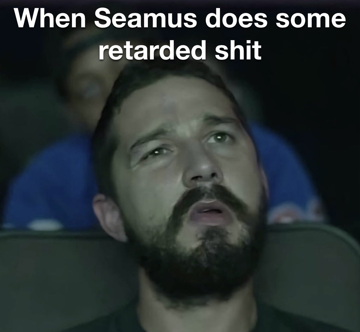 OmgHeHasSEAMBOT's tweet image. 🤔INTERESTING🧐 
Shia LaBeouf was #asked to watch every #single golf tournament Seamus Power has played in. He accepted, #locked himself in a theater, and didnt come out until he had seen every shot. These are some of his reactions…