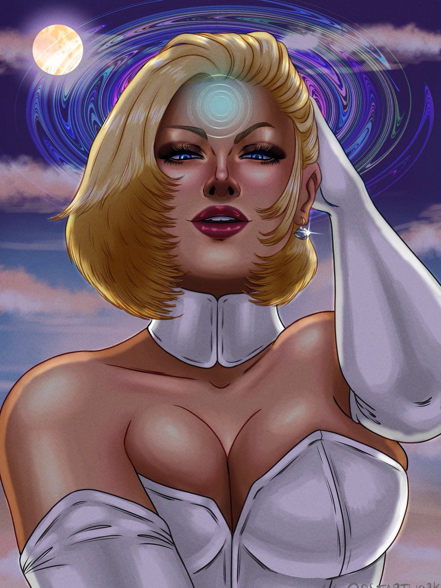 SSTArtwork's tweet image. “Just relax darling and I’ll do the rest. Trust me, I’m not happy having to wade around in that cesspool you call a mind either”
I imagine her choking you out in diamond form, only to change back to override your mind.
#EmmaFrost #WhiteQueen #XMen #Marvel #MarvelRivals