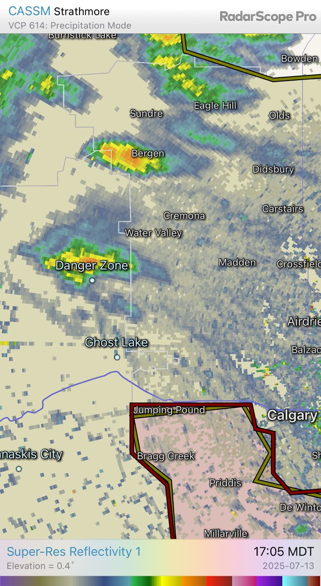 Storms developing northwest of Calgary. #abstorm