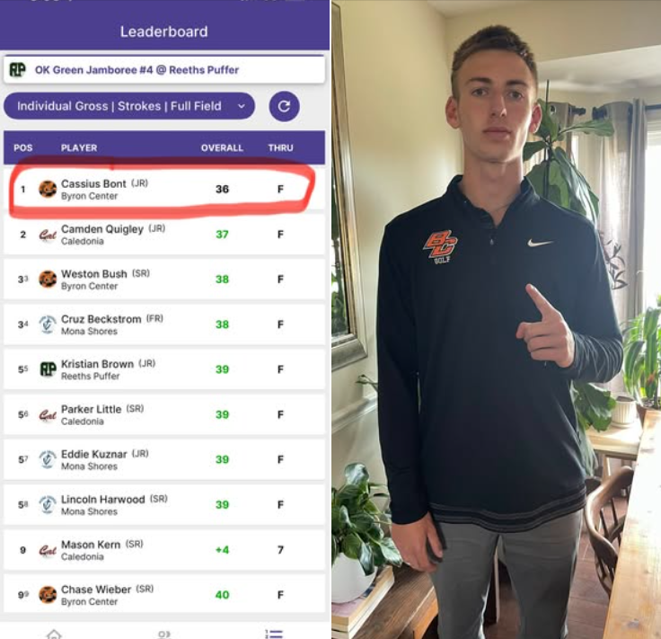 CassiusBont's tweet image. A few highlights of mine from playing golf this past season at Byron Center High School. It was my first year playing on the team.
Missed the state meet by one stroke on a playoff hole.
Made the all conference team.