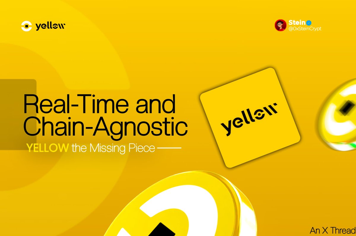 Crypto doesn’t need another chain.

It only needs 𝐜𝐨𝐨𝐫𝐝𝐢𝐧𝐚𝐭𝐢𝐨𝐧.

.<a href="/Yellow/">Yellow</a> is building the P2P mesh that lets chains talk, apps settle, and devs ship fast.

It is modular, real-time, and chain-agnostic.

This is the missing piece 🧵.

$YELLOW